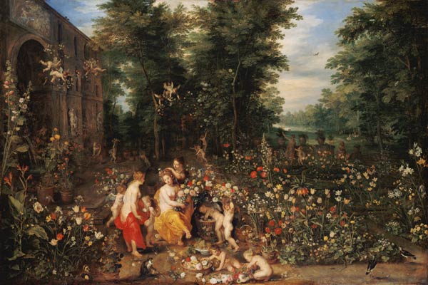 Flora im Blumengarten von Jan Brueghel d. J.
