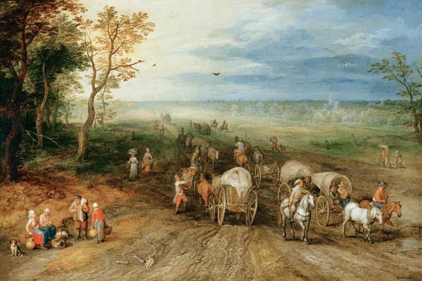 J.Brueghel t.E. / Landscape / c.1610 von Jan Brueghel d. J.