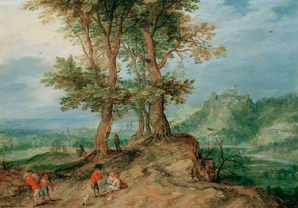 J.Brueghel d.E. / Road to the Market von Jan Brueghel d. J.
