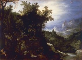J.Brueghel t.E. / Landscape with Jerome