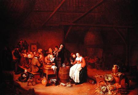 Peasants feasting in a Country Inn von Jan Miense Molenaer