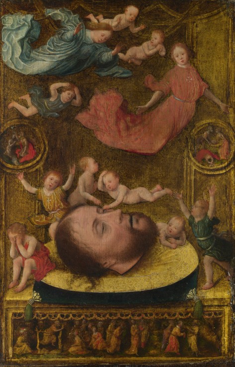 Der Kopf Johannes des Täufers von Jan Mostaert