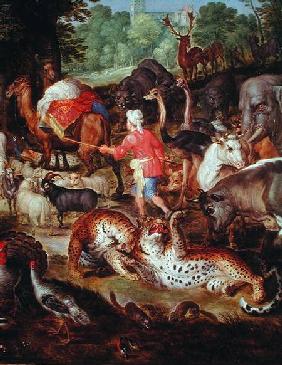 Noah's Ark, detail of the right hand side, after a painting by Jan Brueghel the Elder