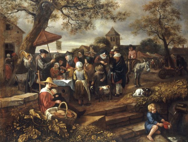 J.Steen, The Village quack / painting von Jan Steen