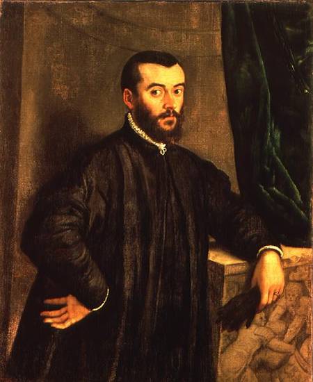 Portrait of Andrea Vesalius (1514-64) von Jan Stephen Calcar