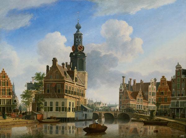 De Munttoren gezien van het Singel 1751