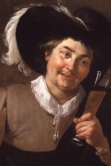 Portrait of a Man Holding a Wine Glass von Jan van Bijlert or Bylert