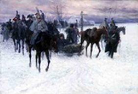Napoleon's Troops Retreating from Moscow 1888-89