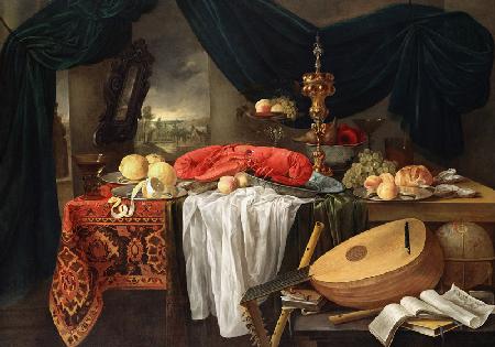 Still Life with a Lobster, Lemons and a Lute 1645