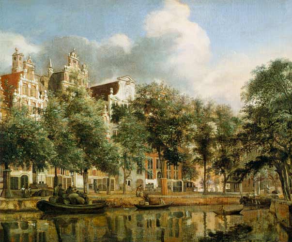 The Herengracht, Amsterdam von Jan van der Heyden