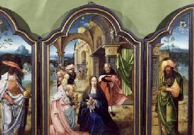The Adoration of the Kings, the Two Wings Depicting Melchior and the King Balthazzar