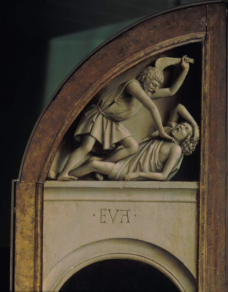 “Eva” - Kain erschlägt Abel (Ausschnitt) von Jan van Eyck