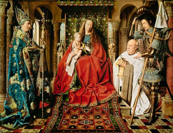 Die Madonna des Kanonikus Georg van der - Jan van Eyck als Kunstdruck ...