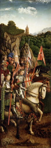 Genter Altar - Die Streiter Christi von Jan van Eyck