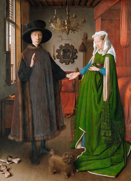 Vermählung des Giovanni Arnolfini von Jan van Eyck