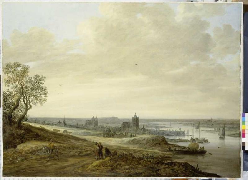 Panorama-Landschaft mit Blick auf Arnheim von Jan van Goyen