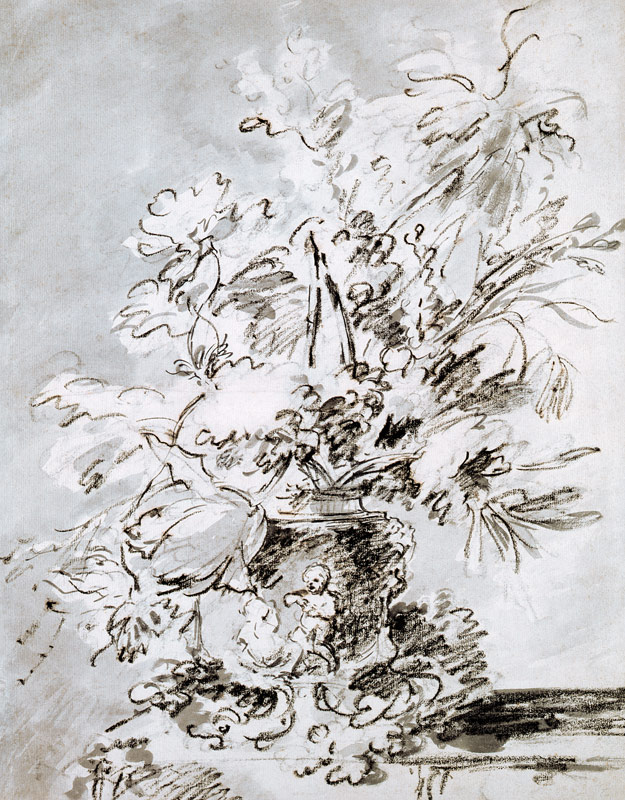 Flowers in an Urn von Jan van Huysum