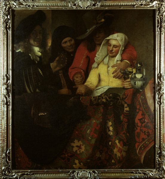 Vermeer / The Procuress / 1656 von Johannes Vermeer