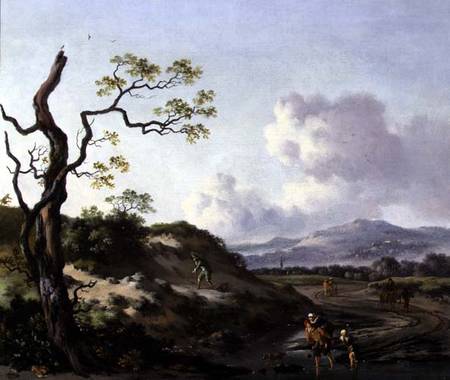 A Landscape with Travellers von Jan Wynants