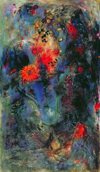 Sunflower, 2002 (oil on canvas)  von Jane  Deakin