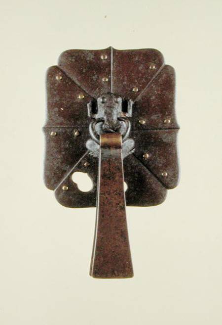 Drawer handle decorated with the design of a frog (iron & copper) von Japanese School