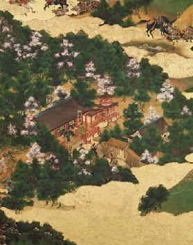 Heiji Uprising of 1159, Momoyama Period (1568-1615) (ink on paper)