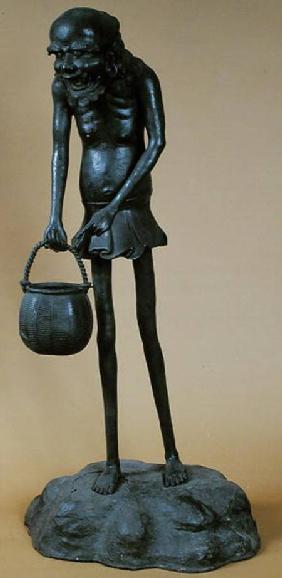 Statuette of Ashinaga, from the Temple of Nara, Japan