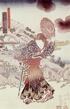 Unidentified actor as Kosanro Ichojosei by Shunko Hokuei (d.1837), pub. c.1830