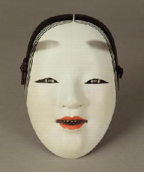 Noh theatre mask of a young woman, Japanese
