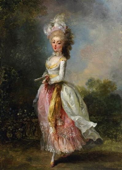 Porträt der Tänzerin Marie-Madeleine Guimard, genannt Mademoiselle Guimard
