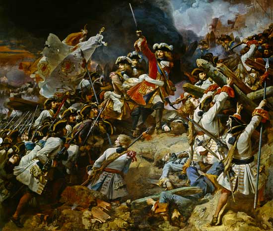 Battle of Denain, 24th July 1712 von Jean Alaux