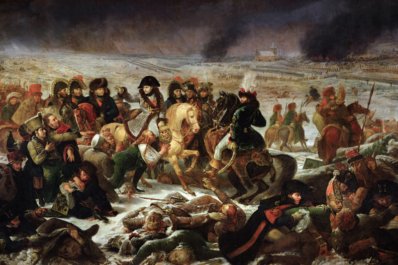 Napoleon auf dem Schlachtfeld von Preußisch-Eylau von Jean-Antoine Gros