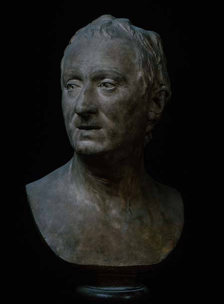 Bust of Denis Diderot (1713-84) von Jean-Antoine Houdon