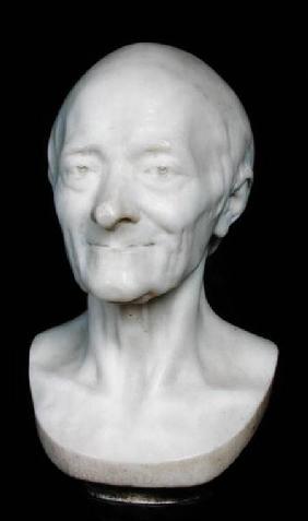 Bust of Voltaire (1694-1778) without his wig 1778
