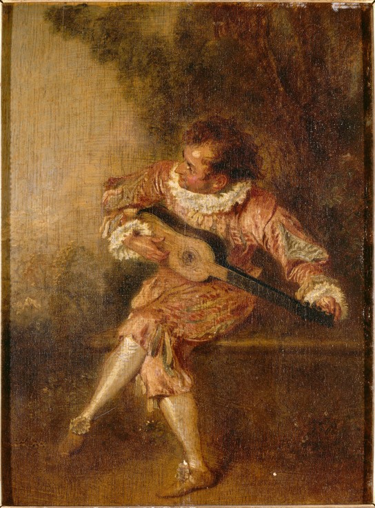 Mezzetino von Jean Antoine Watteau