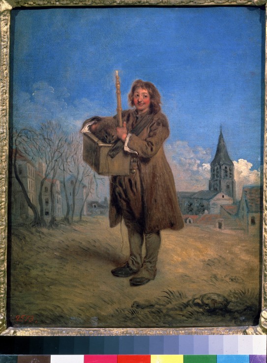 Savoyarde mit Murmeltier von Jean Antoine Watteau