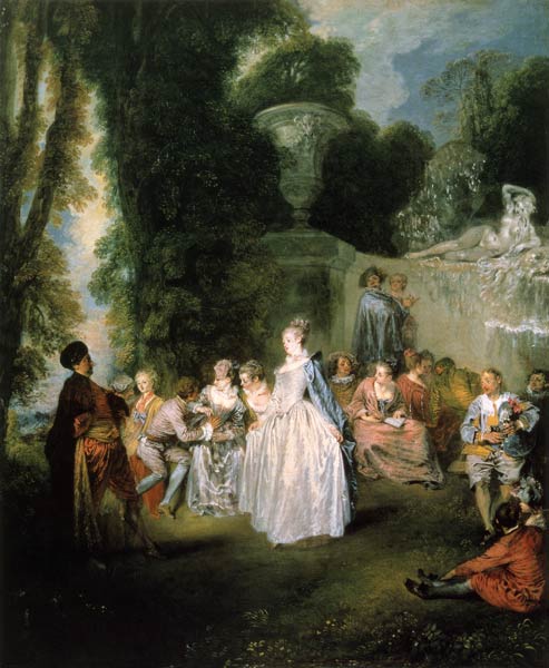 Venezianisches Fest von Jean-Antoine Watteau