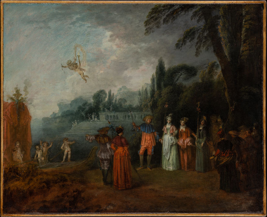 Die Einschiffung nach Kythera von Jean-Antoine Watteau