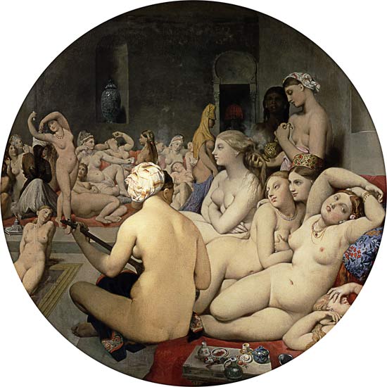 Das türkische Bad (Tondo) von Jean Auguste Dominique Ingres