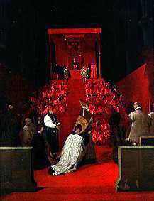 Der Herzog von Alba in Santa Gudula. von Jean Auguste Dominique Ingres