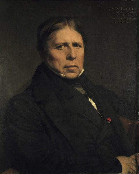 Selbstbildnis 1858 von Jean Auguste Dominique Ingres