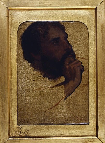 Study of an old man''s head for ''Jesus Among the Doctors'' von Jean Auguste Dominique Ingres