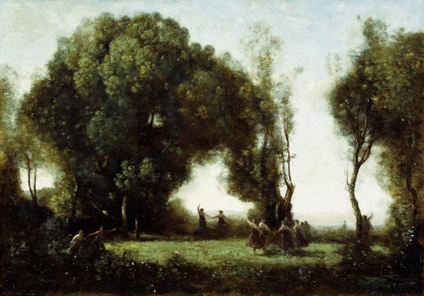 Der Tanz der Nymphen von Jean-Baptiste Camille Corot