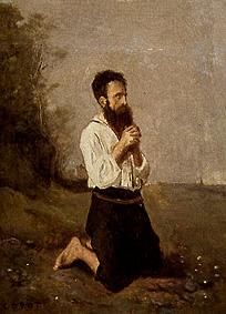 Betender Bauer von Jean-Baptiste Camille Corot