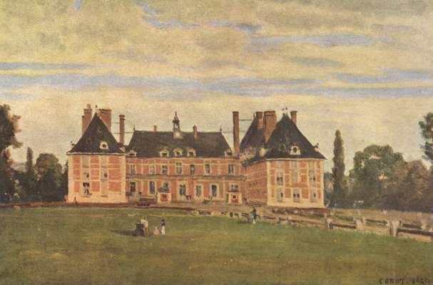 Château de Rosny von Jean-Baptiste Camille Corot