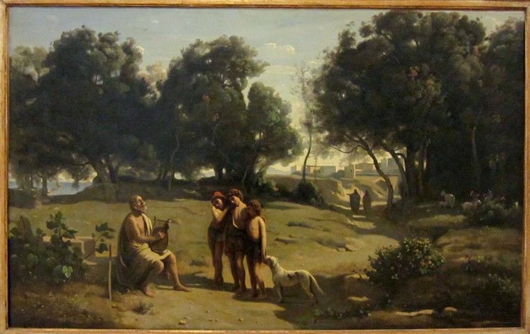 Homer bei den Hirten von Jean-Baptiste Camille Corot