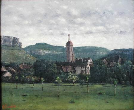 Landscape with Church von Jean-Baptiste Camille Corot