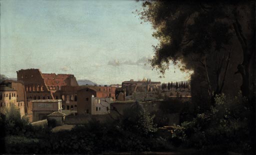 Le Colisee, vu des jardins Fernese von Jean-Baptiste Camille Corot