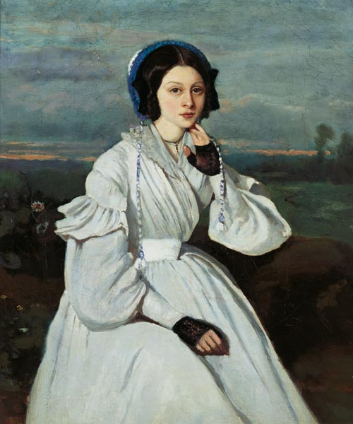Porträt von Claire Sennegon von Jean-Baptiste Camille Corot