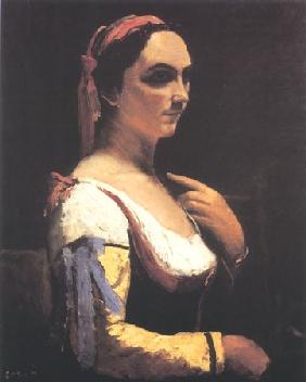 Die Italienerin. Die Frau mit dem gelben Ärmel 1870